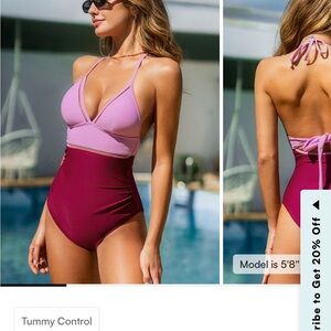 Berry XXL cupshe NWT Halter Swimsuit